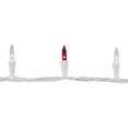 thumbnail image 6 of Set of 100 Red & Clear Mini Christmas Lights 2.5" Spacing - White Wire, 6 of 7