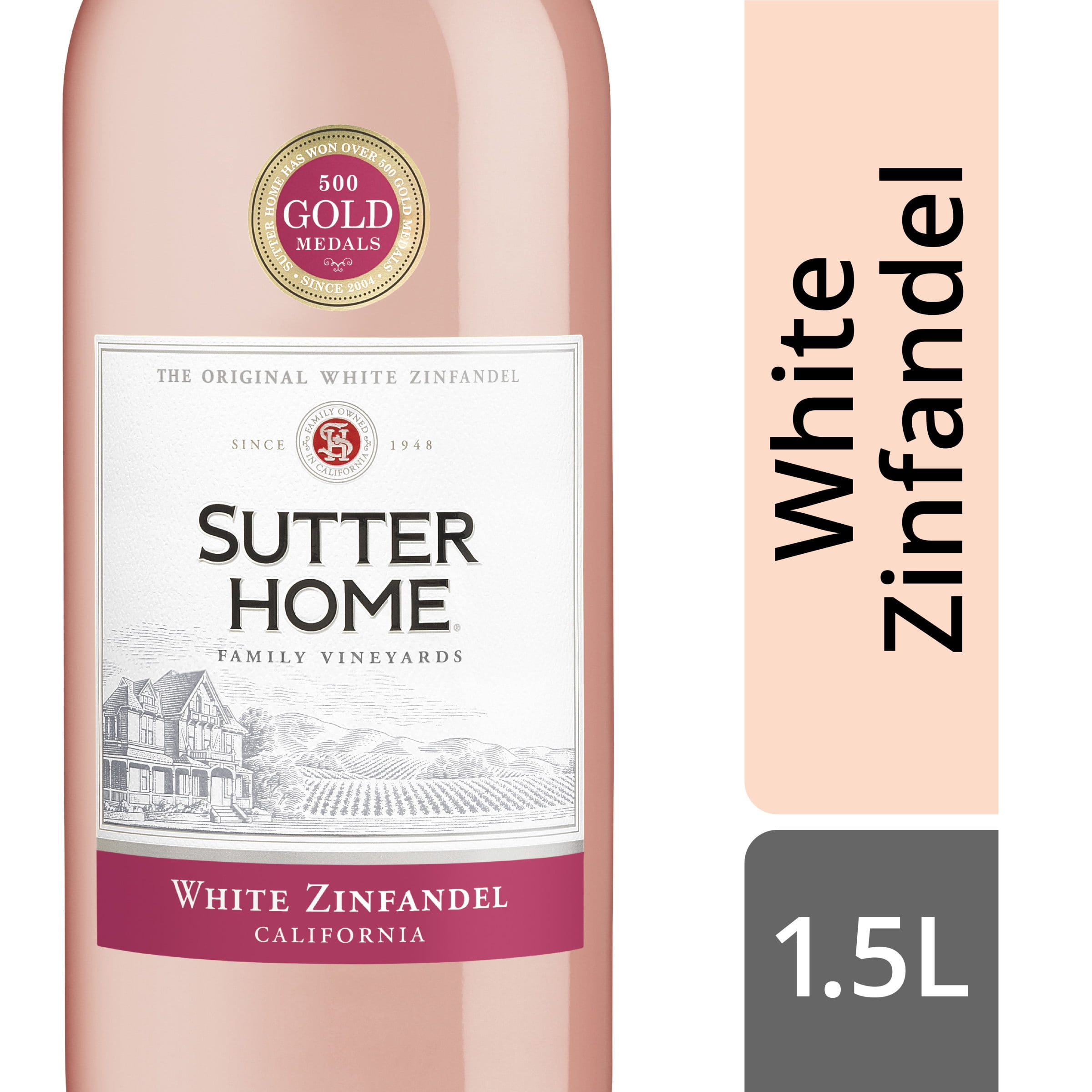 Soldat krybdyr kone Sutter Home White Zinfandel Rose Wine, 1.5L Wine Bottle - Walmart.com