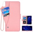 thumbnail image 1 of Huawei P30 Wallet Case Huawei P30 Cover Premium PU Leather Folio Flip Notebook Cover Vogue Business with Credit Slots Wallet Case for Huawei P30 - Pink, 1 of 5
