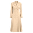 thumbnail image 6 of Gytharion Women's Double Breasted Blazer Dresses Lapel Collar A-Line Dresses Long Sleeve Classic Stylish Midi Dresses for Special Occasions, 6 of 6