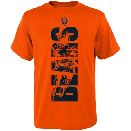 - Youth Orange Chicago Bears Side T-Shirt