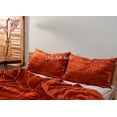 thumbnail image 2 of The Art Box Duvet Cover 3-Piece, Red, Crushed Velvet Quilt Cover with 2 Pillow Shams - Living Room, Bedroom, Hotel Luxury Duvet Set - Ultra Soft Cool and Breathable Duvet Cover, US Queen, 2 of 7