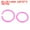 Pink, variant on Uxcell 0.8" OD 0.6" ID Loose Leaf Rings Binder Ring Plastic for Book DIY Scrapbook Notebook, Yellow 100 Pack