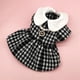 thumbnail image 4 of Cat and Dog Dress Autumn Winter New Woolen Coat Black Red Plaid Princess Skirt +Necklace + Corsage Warm Pet Clothing ShopWise Round, 4 of 12