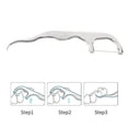 thumbnail image 5 of Stainless Steel Toothpick Dental Floss Reusable Flossing Holder Teeth Cleaning, 5 of 5