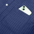 thumbnail image 5 of Resicozy Mens Button Down Shirt Cotton Linen Casual Long Sleeve Shirts Solid Collared Hippie Beach Tops with Pocket Sky Blue XL, 5 of 7