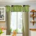 thumbnail image 3 of Yayeee Kitchen Valance Rod Pocket 54" x 18" Living Room Window Curtain, Light Black Martini, 3 of 6