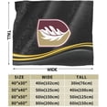 thumbnail image 3 of Elon University Logo Fleece Blanket, Very Soft Microfiber Flannel Blanket for Couch Warm and Cozy for All Seasons, 3 of 6