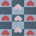 thumbnail image 1 of Ahgly Company Machine Washable Indoor Square Transitional Jeans Blue Area Rugs, 8' Square, 1 of 7