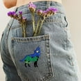 thumbnail image 2 of 4Sheets 35Pcs Forest Animals Water Soluble Embroidery 11.7x8.3inch Wolves Deer Bear Stick and Stitch Embroidery Paper Stabilizer Water Soluble Hand Sewing for Shirts Coats Bags, 2 of 6