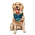 thumbnail image 5 of Naloa Ice Blue Ocean Cute Dolphin A Dog Bandanas 1PC Washable Triangle Dog Scarfs Premium Durable Fabric, for Small Medium Large Dogs and Cats, 5 of 6