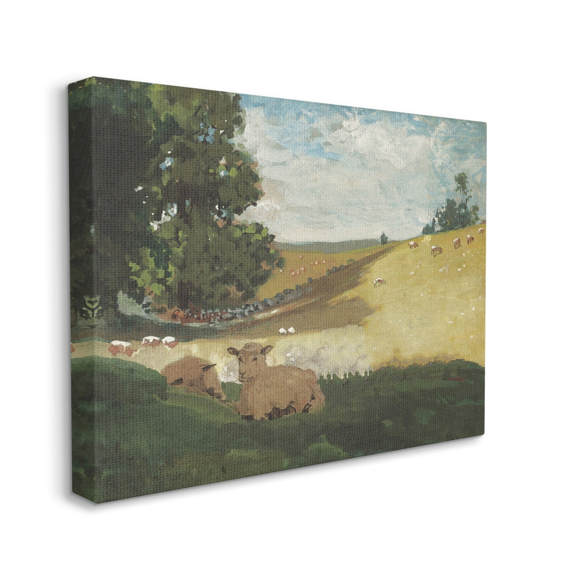 Stupell Warm Afternoon Winslow Homer Classic Landscape Painting Gallery Wrapped Canvas Print Wall Art