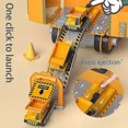 thumbnail image 3 of Construction Truck Toys Set, 4 In 1 Assembly Truck Diy Engineering Cars Building Playset, Kids Learning Assembly Cars Educational Toys Set, 3 of 5