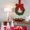 Red, variant on Christmas Cabinet Wreath with Ribbon Bows Pinecones & Red Berries, Mini Holiday Kitchen Decor for Cabinet Doors & Party