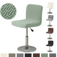 thumbnail image 2 of ATJIA Bar Stool Covers with Backs Stretch Bar Stool Chair Covers Jacquard Bar Stool Covers Washable Bar Chair Covers, 2 of 24