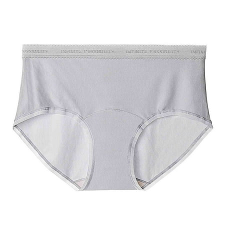New & Trending  Breathable Soft Stretch Panties  Belly Briefs  Comfortable Seamless  for Women  Daily Wear  Supportive  Cotton Blend  Plus Size Womens Shirts | Gray L  Sopatenor