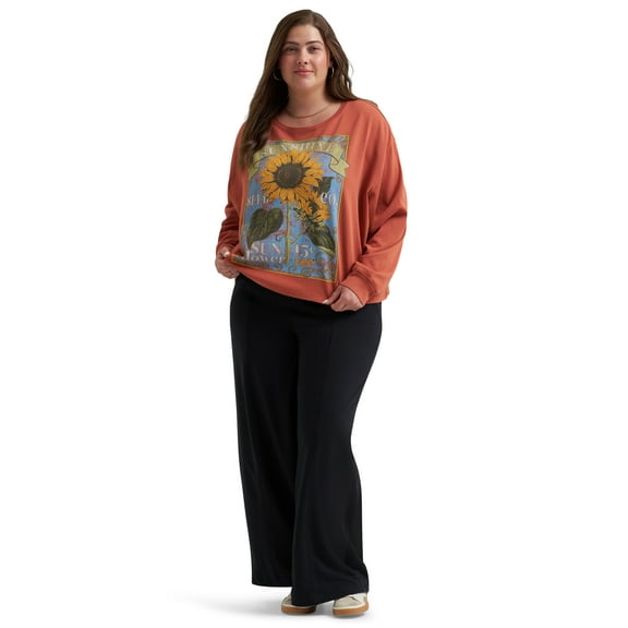 Lee® Women's Plus Relaxed Crew Sweatshirt, Sizes 0X-4X