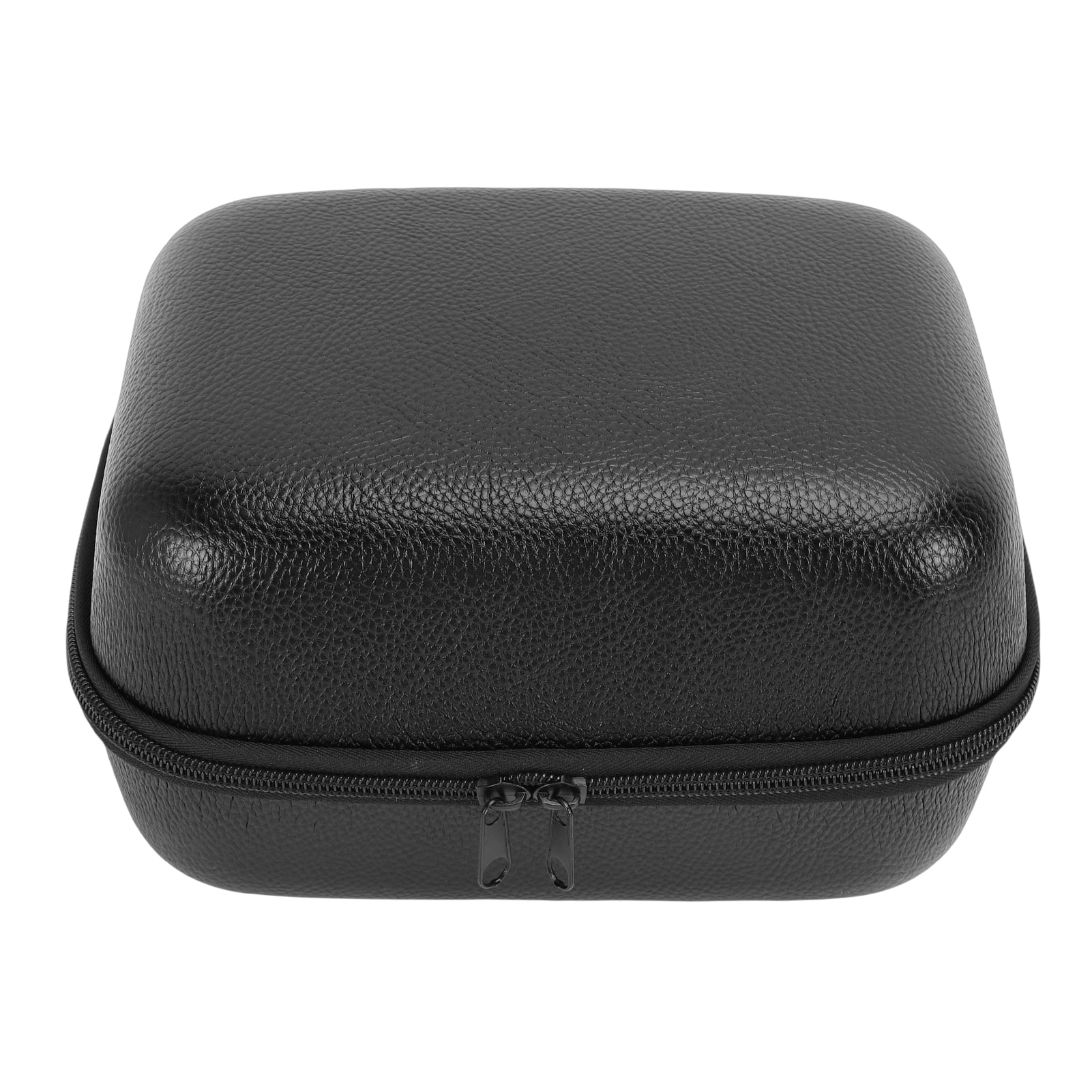Premium Fishing Reel Organizer Bag Rainproof PU Leather Shockproof Pouch Medium Baitcasting Spinning Electric Reel Protective Storage Cover 9.06 inches / 23 cm Black