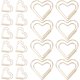 thumbnail image 4 of KAKOWELY 50 clips para documentos, clips de papel con forma de corazón, clips metálicos, clips pequeños con forma de corazón (estilo aleatorio), 4 of 4
