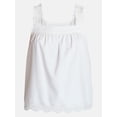 thumbnail image 6 of Time and Tru Women’s Eyelet Trim Cotton Tank Top, Sizes XS-XXXL, 6 of 6
