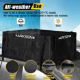 thumbnail image 2 of Arksen Extra-Wide 14.5 Cubic Feet Rooftop Cargo Carrier Bag Waterproof Heavy Duty Car Roof Rack Bag For Full-Size Cars, 4 Door Hook Straps, 8 Reinforced Straps & Anti-Slip Mat, 28" x 48" x 18", 2 of 7