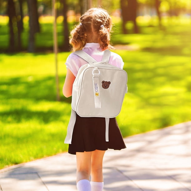 Mochila Mochila de lona para niños, ligera y reductora de peso, para guardería, 22 cm Yulucky