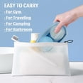 thumbnail image 7 of Travel Soap Case for Two Bars, Leak Proof Shampoo Bar Holder Compatible with Kitsch Bars, Soap Container with Drainage Layer for Bathroom, Camping, and Gym, Easy to Clean (Black), 7 of 7