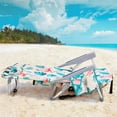 thumbnail image 5 of 63*65*82cm Short Flamingo Patterned Oxford Beach Chair Featuring Strong Aluminum Tubing for Comfortable Up to 100kg Support, 5 of 11