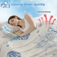 thumbnail image 3 of Blue Coastal Starfish Cooling Blanket,Lightweight Breathable Summer Throw Blanket with Double Sided Cold Effect,Beach Ocean Nautical Shells Conch Picnic Blankets Bed Sheet for Hot Sleepers 60"x80", 3 of 8