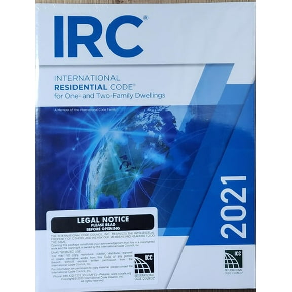 Pre-Owned 2021 International Residential Code (Paperback) 1609839579 9781609839574