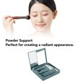 thumbnail image 5 of YAHHU 5Pcs Makeup Brush Set Green Portable Travel Cosmetic Brushes with Built-in Mirror, Soft Synthetic Bristles Professional Makeup Tools for Face and Eyes, Compact Kit (4.72 inches / 12 cm), 5 of 9