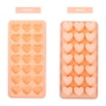 thumbnail image 3 of 1pc forma de corazón bandeja de hielo apilable silicona cubo de hielo molde de liberación fácil de liberación, 3 of 5