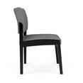 thumbnail image 2 of Pemberly Row Chaise d'Appoint Sans Accoudoirs en Polyuréthane pour Réception, Gris/noir, 2 of 5