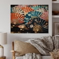 thumbnail image 2 of Designart "Kimonos and Fans Japanese Traditional Elegance IV" Japanese Print on Natural Pine Wood, 2 of 5