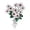 White, variant on Floral Daisies Bouquet Brooch with Rhinestones Detail Unisex Plant Pin for Casual Wear and Party Accessories