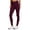 Burgundy, variant on RBX Active Women's Full Length High Waist Fleece Lined Leggings with Pockets