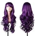 thumbnail image 1 of EmaxDesign Perruques 32 Pouces Perruque Cosplay pour Femmes avec Capuchon de Perruque et Peigne (Violet Foncé), 1 of 5