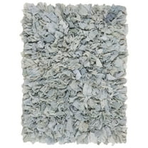 SAFAVIEH Rio Shag SG951L Handmade Light Blue Rug