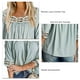 thumbnail image 2 of Top De Ganchillo De Encaje Para Mujer Camiseta De Ganchillo De Encaje Para Mujer Camisetas De Ganchillo De Encaje Top De Ganchillo De Encaje Top De Cuello Cuadrado De Encaje Para ANGGREK Verde L, 2 of 5