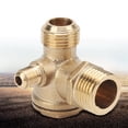 thumbnail image 4 of Brass Check Valve, 1-Way Valve Brass Pneumatic Check Valve High Hardness  For Air Compressors, 4 of 8