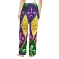thumbnail image 3 of Xecao Mardi Gras4 Women's Straight Lounge Pajama Pants: The Epitome of Relaxed Sleepwear, 3 of 9