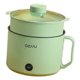 thumbnail image 2 of Pot caliente eléctrica Pot Multipropósito fácil de limpiar la olla perezosa con protección de seco de ebullición para ramen ramen shabu shabu Verde, 2 of 9