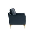 thumbnail image 6 of Serta Hemsworth Mid-Century Modern Style 2 Seater Indoor Loveseat, Navy Blue Leather, 6 of 10