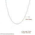 thumbnail image 3 of 16-24inch 925 Sterling Silver 2mm Snake Necklace Chain Necklace Women, 3 of 3