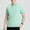 Green(2025), variant on Yiliang Mens Macaron Colors Polo Shirt Lightweight and Comfortable for Summer Season Abstracting T Shirt