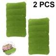 thumbnail image 1 of Inflatable Pillow, Pack of 2 Compressible Pillow Comfortable Blow Up Flocking Napping Pillow Ergonomic Neck & Lumbar Support for Camping Office Travel Car Flight, 1 of 5