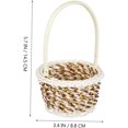 thumbnail image 4 of Canastas De Almacenamiento Tejidas De Mimbre Con Mango Pequeñas Para Niñas De Flores Cestas De Boda Rústicas Y Versátiles Para Hogar Y Eventos, 4 of 4