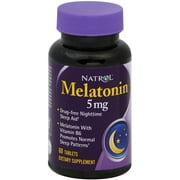 Natrol Melatonin Tablets 5 mg 60 ea (Pack of 3)