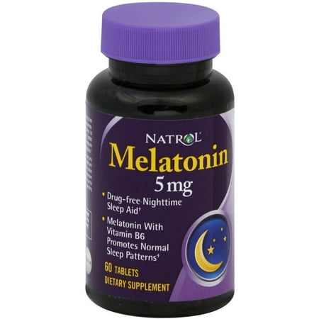 Natrol Melatonin Tablets 5 mg 60 ea (Pack of 3)