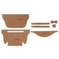 thumbnail image 4 of 1 UNID plantilla de arte de cuero plantilla de papel kraft bolso DIY Bolsa de dibujo suministros, 4 of 5